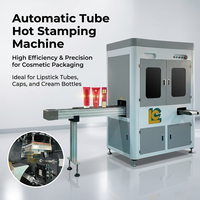 Machine de marquage à chaud entièrement automatique 3600 pièces par heure pour tubes de rouge à lèvres, flacons cosmétiques, contenants en verre
