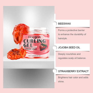Gel Coiffant Volumisant pour Femmes, Fixation Forte, à la Fraise, pour Boucles et Coiffures – Crème Coiffante en Gros - Product Image 4