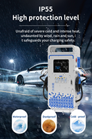 Station de recharge rapide CC 60 kW-400 kW, chargeur de véhicule électrique monté au sol avec CCS1/CCS2/CHADeMo/GBT pour voitures électriques