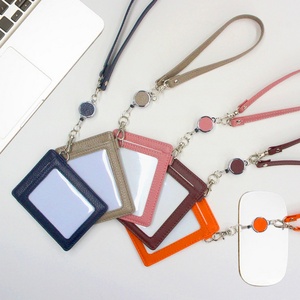 Boshiho Genuine Leather <b>Card</b> <b>Holder</b> Customized <b>Card</b> <b>Holder</b> Lanyard Hotsales Leather Lanyard <b>Card</b> <b>Holder</b> - Product Image 5