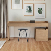 Bureau en bois au design moderne personnalisable avec tiroirs à assembler facilement pour la maison ou l'école