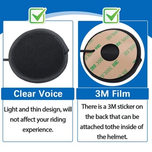 <span class=keywords><strong>Casque</strong></span> de <span class=keywords><strong>moto</strong></span> avec haut-parleurs doubles à 2 broches, design ouvert, étanche, micro PTT, interphone radio bidirectionnel <span class=keywords><strong>pour</strong></span> Baofeng UV-5R - Product Image 2