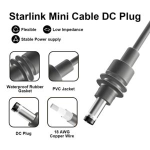 Cavo di Alimentazione Starlink Mini Resistente ai Raggi UV con Connettore XT30 e Guscio di Sicurezza 5521, Ricarica Rapida 5A per <span class=keywords><strong>Auto</strong></span>/Camper, Direttamente dalla Fabbrica - Product Image 3