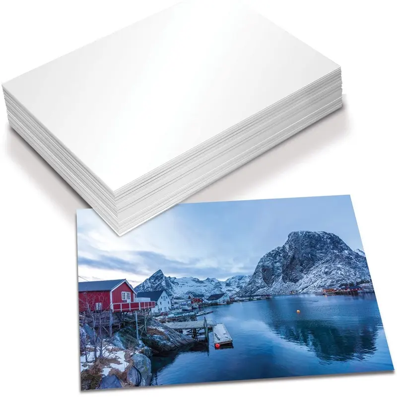 China Factory Inkjet Print Laser Print Matte Double Side Glossy A4 Coated Paper Photo Paper
