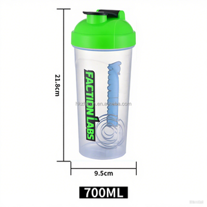 700ml LOGO coloré protéine Shaker bouteille PP Gym mélangeur pour GYM Fitness Sports de plein air entraînement en plein air tasse - Product Image 3