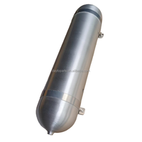 Nouvel état 2 gallons aluminium haute qualité argent système de suspension pneumatique 200PSI universel 1/4 NPT trous pièces de véhicule