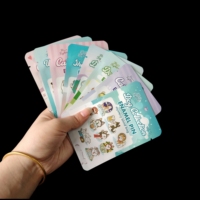 Emballage en plastique personnalisé avec un design mignon, en feuille de Mylar, thermoscellable, résistant à l'humidité, étanche, pochette plate pour supermarché