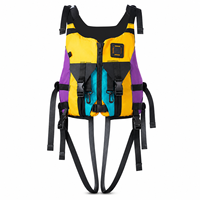 Gilet de sauvetage pour sports nautiques pour adultes à haute flottabilité 150N, tissu Oxford réglable, pour kayak, rafting, navigation de plaisance, pêche