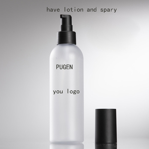 Flacon de pulvérisation de brouillard rond en plastique givré de 200ml Noir et blanc <span class=keywords><strong>Corps</strong></span> vide en stock continu pour sérum et lotion de soin de la peau - Product Image 3
