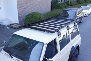 Canasta Portaequipajes para Techo de SUV Todoterreno, Almacenamiento Plano para Camioneta <span class=keywords><strong>Nissan</strong></span> Y60 - Product Image 5