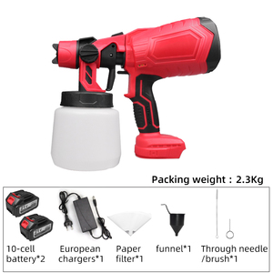 Pistola a Spruzzo Elettrica ad Alta Pressione da 1000ml con Due Batterie al Litio da 10 Celle e Caricatore Europeo - Product Image 2