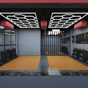 Hanyin Tùy chỉnh cao lumen hình lục giác Trần LED ánh sáng lục giác dẫn ánh sáng cho nhà để xe - Product Image 1