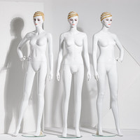 Maniquí de Maquillaje de Cuerpo Completo para Adulto, Estilo Coreano, con Vestido de Novia y Postura de Pie para Exhibición en Escaparates de Tiendas de Ropa