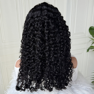 HD Lace Burmese Curly <b>Wig</b> Human Hair Natural Black Soft Full Curls Pre Plucked Natural Hairline Full Density - Product Image 2