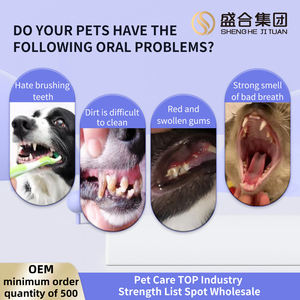 แปรงนิ้วทำความสะอาดช่องปากสัตว์เลี้ยงแบบเป็นมิตรต่อสิ่งแวดล้อม ผ้าเช็ดทำความสะอาดฟันสำหรับแมวและสุนัข - Product Image 5