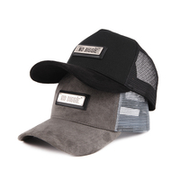 Gorra de camionero personalizada para hombre, 5 paneles, bordada, de malla
