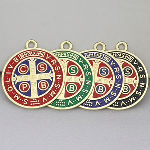 9cm Grande <span class=keywords><strong>San</strong></span> <span class=keywords><strong>Benito</strong></span> <span class=keywords><strong>Medalla</strong></span> <span class=keywords><strong>Plata</strong></span> Oro Esmalte Bendición del hogar Protección Decoración Amuletos católicos Gran <span class=keywords><strong>San</strong></span> <span class=keywords><strong>Benito</strong></span> <span class=keywords><strong>Medalla</strong></span> - Product Image 6