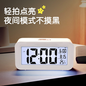 Electronic Alarm <b>Clock</b> Rectangular 6mm Single-Sided <b>Digital</b> Display For Students Bedroom Desk Use Back To School - Product Image 3