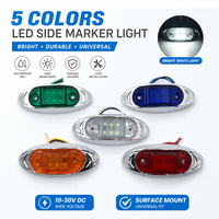 Nouveau feu latéral et indicateur de largeur elliptique ENSAITE DH-016 24V LED pour camion, pour remplacement