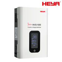 Stabilisateur de tension à relais AVR haute précision 1KVA 90-300V AC avec écran LCD, efficacité de 99%, 50/60Hz, pour utilisation en centre de données