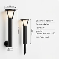 Petite lampe solaire de jardin en forme de cœur, lampe LED pour pelouse, éclairage décoratif extérieur imperméable pour chemin