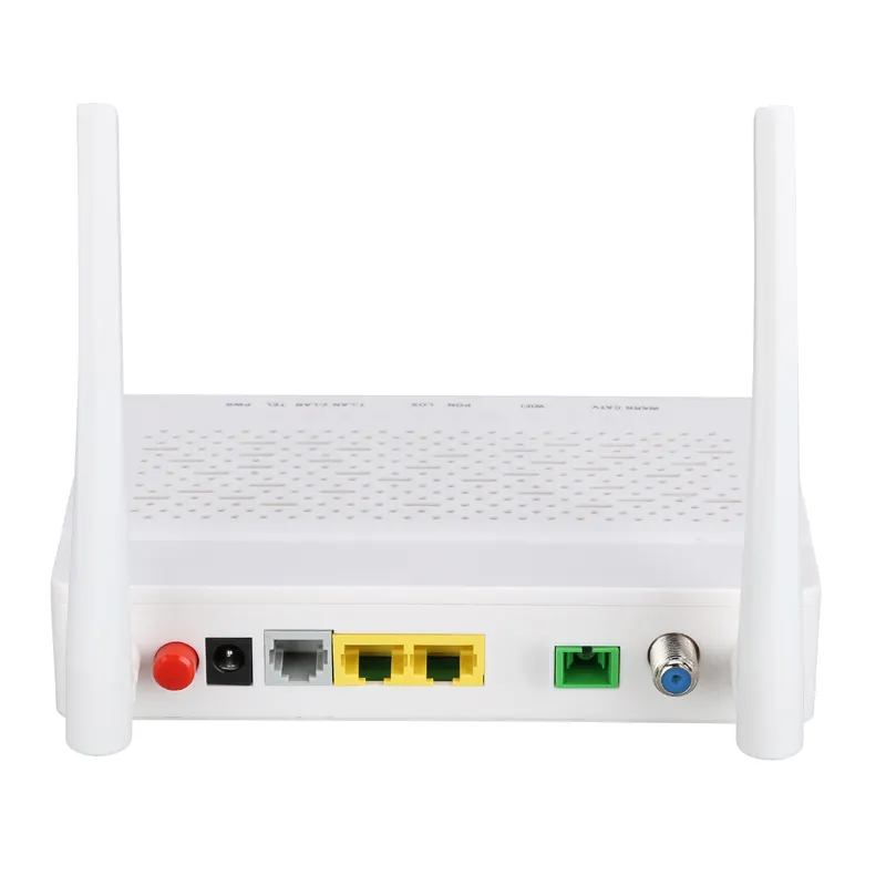 1GE + 1FE + WIFI + POTS + CATV Barang Baru Peralatan Serat Optik Jaringan FTTX Modem Epon Gpon dengan ZTE Router ONU