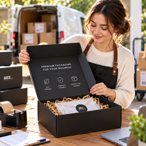 กล่องของขวัญแม่เหล็กพับได้ JeyBox พร้อมฟองน้ำเสริม บรรจุภัณฑ์กระดาษแข็งแบบกำหนดเองสำหรับถุงเท้าและร้านค้าออนไลน์ - Product Image 1