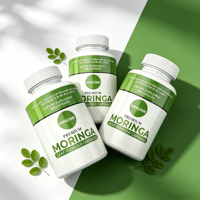 Kapsul Daun Moringa Malunggay Ekstrak Herbal Vitamin Mineral OEM untuk Meningkatkan Imunitas Dewasa
