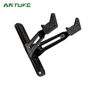Soporte de pared para bicicleta, ajustable, capacidad de 40kg, aleación de aluminio con gancho de goma para varios modelos de bicicleta - Product Image 4