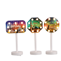 Enseigne lumineuse LED exquise pour les décorations à piles du Ramadan pour les mosquées et les fournitures de fête à la maison