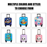 Valise à roulettes 16 pouces motif dessin animé mignon, vente directe usine, valise enfant pas chère, légère et durable, valise de voyage pour étudiant