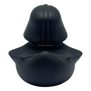 Sao Đen chiến binh cao su vịt số lượng lớn Vàng PVC nổi vịt Đồ chơi tắm Vinyl cuộc chiến tranh đồ chơi - Product Image 6