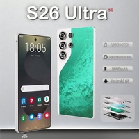 S26 Ultra 5G MTK Octa Core LTE Dual SIM, Teléfono Inteligente Empresarial, Pantalla HD OLED de 90Hz, Cámara Trasera de 108MP, Android 15, Más de 8000mAh, 512GB