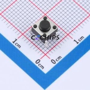 TC110426050 Tactile <b>Switch</b> Through hole Component (THT)-4P,6x6mm <b>Switch</b> Single Pole Single Throw Round Button 2.6N 5mm - Product Image 1