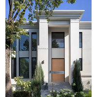 Ventanas Fijas de Aluminio con Doble Vidrio Templado para Baño, Villa de Lujo, Exterior de Hotel, Ahorro de Energía, Insonorizadas, de Alta Gama