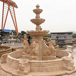 Statua in Granito di Ragazza Seduta, Grande Scultura in Pietra per <span class=keywords><strong>Giardino</strong></span>, Fontana Moderna in Pietra - Product Image 5