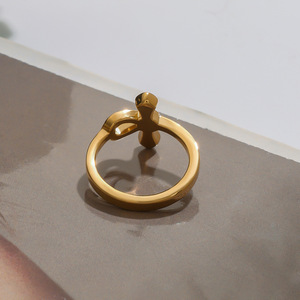 Anello con diamante smeraldo Ross da donna gioielli in acciaio inossidabile placcato oro 18K gioielli moda Anillo Esmeralda Bague Femme 2025 - Product Image 4