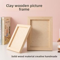 Cadre intérieur en bois de pin massif pour peinture à l'huile, pour photo numérique de style brosse à rayures rectangulaires faite à la main