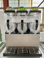 Mesin Slush 3 Tangki Laris Manis, Mesin Pembuat Jus Elektrik untuk Pendingin di Bar