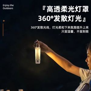 Camping Lantern Led Rechargeable Portable Emergency Light For Outdoor Camping With Button Switch Plastic Material - Product Image 5