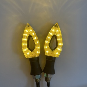 Luz Intermitente LED Universal para Motocicleta SX, 12V, Diseño Hueco en Forma de Diamante Ahumado - Product Image 2