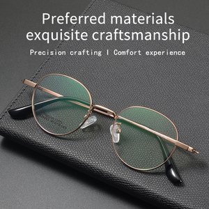 Monturas de <span class=keywords><strong>Gafas</strong></span> <span class=keywords><strong>Redondas</strong></span> Vintage de Nylon con Borde Completo, Diseño Sólido, Estilo Coreano, Coloridas, para Rostro en Forma de Diamante, <span class=keywords><strong>Gafas</strong></span> de Lectura - Product Image 1