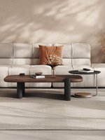 Table basse en bois de style mi-ancien, combinaison rectangulaire, mobilier de salon, petit appartement, luxe léger, haut de gamme, nouveauté
