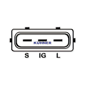 Alternateur compatible avec JAGUAR XJ 4.2 Essence (KW : 219, CV : 298) de 05-2003 à 03-2009 KUHNER 553710RI NEUF - Product Image 3