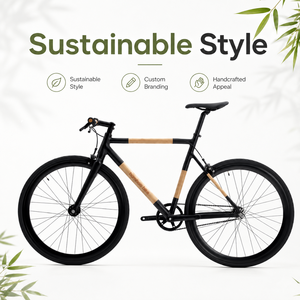 Bamboo Aluminum Alloy Bike <b>Frame</b> Foldable Compatible with Standard Components Modern Retro Design Multiple Wheel Sizes - Product Image 6
