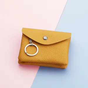 स्वनिर्धारित लोगो मिनी कार्ड सिक्का पर्स चाबी का गुच्छा लक्जरी पॉप चमड़े के कपड़े कस्टम बटुआ लटकन चाबी के लिए और बैग