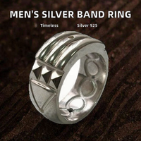 Bague spirituelle énergétique pour homme Anillo Atlante Atlantis en argent italien 925 de haute qualité, vente en gros, Zircon CHRISTIAN CLASSIC