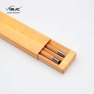 Set di Penne Ecologiche in <span class=keywords><strong>Legno</strong></span> con Logo Personalizzato, Set Regalo con <span class=keywords><strong>Penna</strong></span> Stilografica in Bambù e Astuccio in Carta - Product Image 2