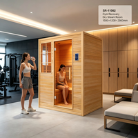 Sauna intérieur spacieux et durable, sauna à vapeur pour 1-2 personnes, sauna à bois, sauna à gaz, sauna à lumière rouge