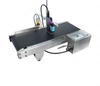 Impresora de Inyección de Tinta Industrial de Escritorio con Pantalla Táctil, Máquina de Impresión de Logotipos en Mascarillas con Cinta Transportadora